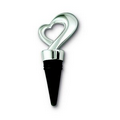 Silver Plated Framed Heart Bottle Stopper